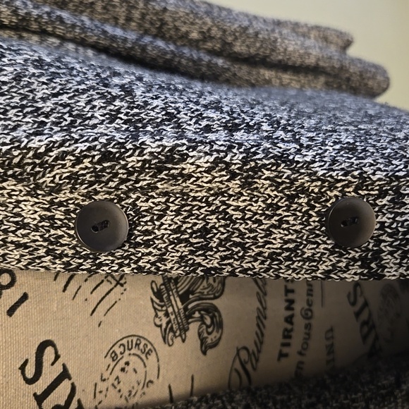 Grey/Black Cardigan With Buttons - Picture 7 of 7